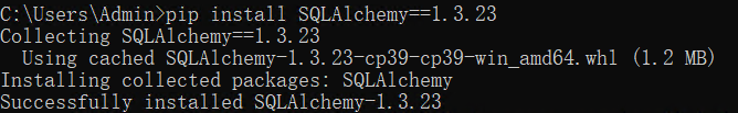 安装SQLAlchemy